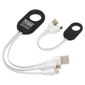 [ETV-TD18] Triad 3-in-1 Charging Cable with Carabiner Clip