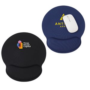 [WOF-CR25] Crest Non-Slip Mouse Pad with Foam Wrist Rest