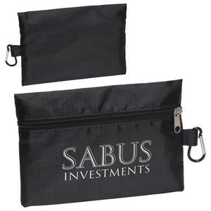 [WBA-ZP20] Zippered Ripstop Utility Bag with Carabiner