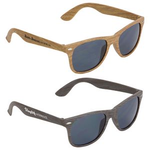[WPC-SB19] Sebring UV400 Wood Grain Sunglasses