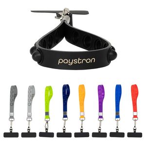 [WTE-PW24] 2-in-1 Push Pop Stress Reliever Phone and Keychain Wristlet