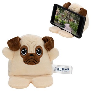 [PHP-PU26] Phone Pals™ Weighted Plush Phone Holder - Pug
