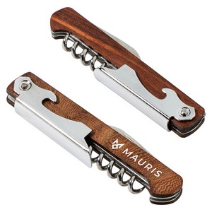 [WKA-WA24] Waiter's 3-in-1 Bottle Opener with Wooden Handle