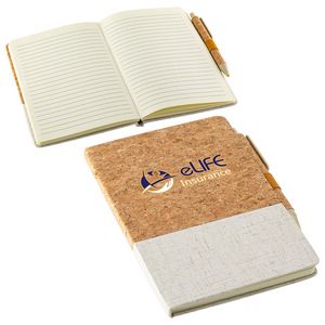 [WOF-CL24] Cork & Linen Journal with Eco Pen