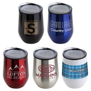[DTM-OX19] Onyx 12 oz Stainless Steel/Polypropylene Wine Goblet