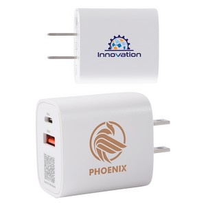 [EAC-CH26] Channel 20W 2- Port PD Wall Charger with Dual Outputs