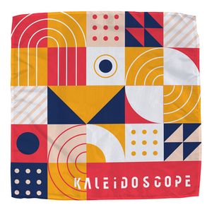 [WAA-BA31] Poly Micro-Peach Bandana 21" x 21" - Full Color