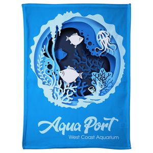 [WAA-PF31] Light-Weight Brushed Fleece Blanket 30"x 40" 300GSM - Full Color