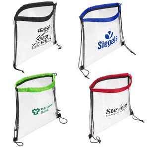 [WBA-CB14] Clear Vinyl Bag with Drawstring