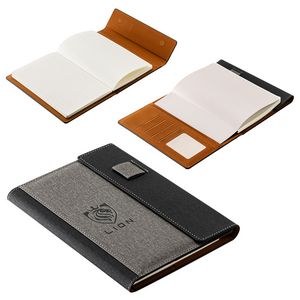 [WOF-FO25] Folio Refillable Hardcover Journal with Card Pockets and Magnetic Closure