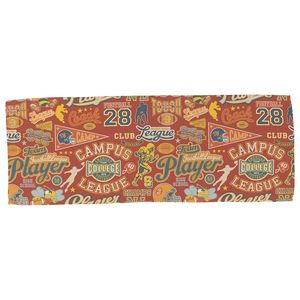 Gridiron Full-Color 12" x 32" Waffle Microfiber Sports Towel