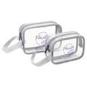 AeroLOFT® Clear View 2 pc Travel Toiletry Bags