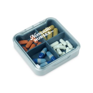 [102728-442] Easy Go Recycled PP Supplement Pill Organizer - Teal