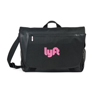 [2171] Sawyer Laptop Messenger Bag - Black