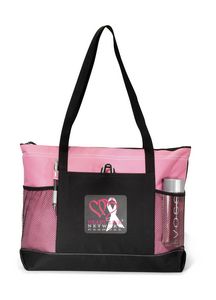 [1108] Select Zippered Tote - Peony Pink