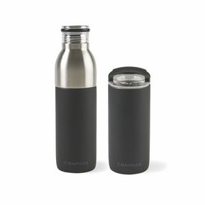 [100136-006] Emery 2-in-1 Double Wall Stainless Bottle - 20 Oz. - Matte Black