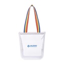 Sigma Clear Zippered Tote - Rainbow