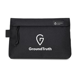 [100803-001] Renew Recycled rPET Zippered Pouch - AWARE™ - Black
