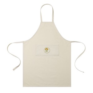 Recycled Cotton Bib Front Apron - AWARE™ - Natural