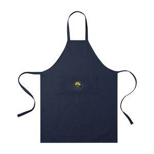 Recycled Cotton Bib Front Apron - AWARE™ - Indigo Denim