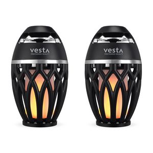 iLive™ Tiki & Bluetooth Speakers with LED Flame - Black