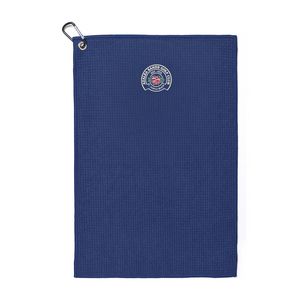 [102290-430] Golf Links Waffle Weave Towel - Royal Blue