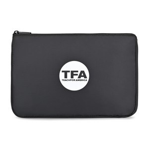 Arlo Recycled rPET Zippered Pouch - Black