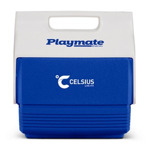 Igloo® Playmate Mini™ 4 Qt Cooler - White-Majestic Blue
