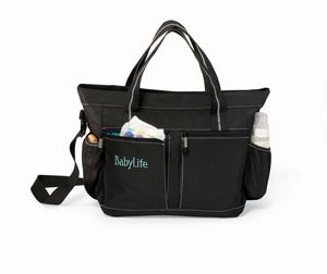 [1490] Peekaboo Diaper Kit - Black-Turquoise