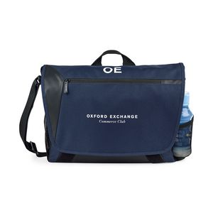 [2172] Sawyer Laptop Messenger Bag - Navy Blue