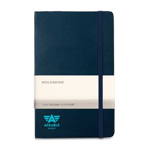 [100195-402] Moleskine® Hard Cover Ruled Large Expanded Notebook - Sapphire Blue
