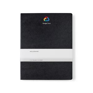 [100308-001] Moleskine® Hard Cover Ruled XX-Large Notebook - Black