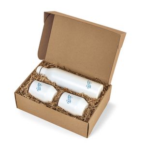 [100367-104] MiiR® Wine Bottle & Tumbler Gift Set - White Powder
