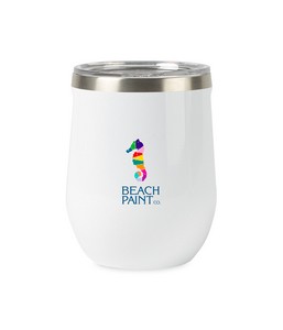 [100485-100] CORKCICLE® Stemless Wine Cup - 12 Oz. - Gloss White