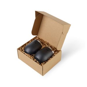 [100523-006] CORKCICLE® Stemless Wine Cup Gift Set - Matte Black