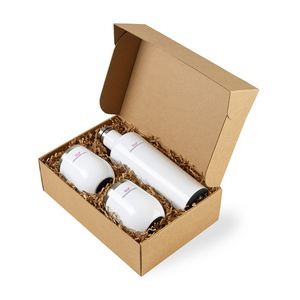 [100524-100] CORKCICLE® Canteen & Stemless Wine Cup Gift Set - Gloss White