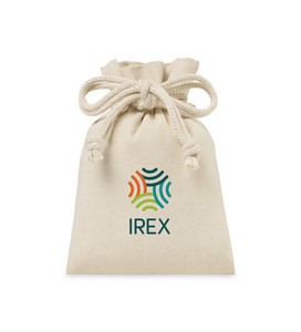 [100533-101] Canvas Drawstring Gift Bag - Small - Natural