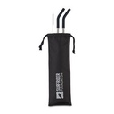 Aviana™ Poppy 2-Pack Stainless Straw Set - Black