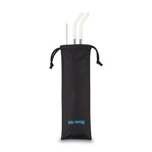 [100552-100] Aviana™ Poppy 2-Pack Stainless Straw Set - White