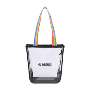 [100796-000] Sigma Clear Zippered Tote - Clear