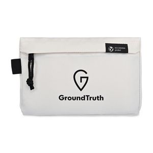 [100803-275] Renew Recycled rPET Zippered Pouch - AWARE™ - Cream