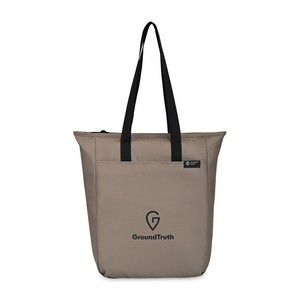[100804-216] Renew Recycled rPET Zippered Tote - AWARE™ - Brindle