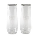 CORKCICLE® Flute Glass Set (2) - Clear