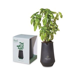 [100929-001] Modern Sprout Tapered Tumbler Grow Kit - Black-Basil
