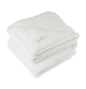 Luxe Faux Fur Throw Blanket - White