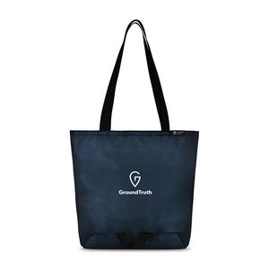 [101035-410] Renew Recycled rPET Packable Shopper - AWARE™ - Navy