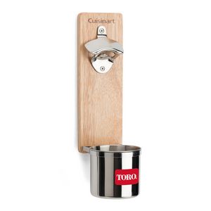 Cuisinart Outdoors® Magnetic Bottle Opener & Cup Holder - Wood