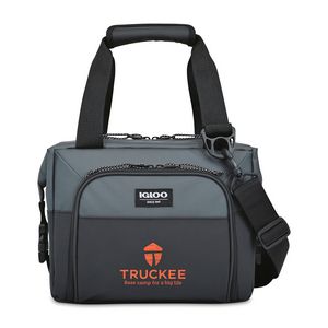[101220-039] Igloo® Seadrift™ Snap Down 12 Can Cooler - Black-Grey