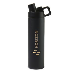 [101223-009] MiiR® Vacuum Insulated Wide Mouth Hatchback Chug Lid Bottle - 20 Oz. - Black Powder