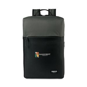 [101225-973] Igloo® Fundamentals Lotus Backpack Cooler - Black-Dark Grey